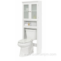 White Slim Bathroom Storage Cabinet